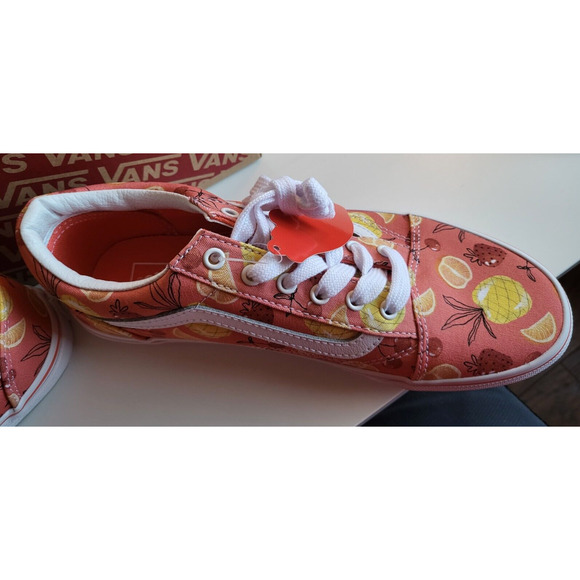 NEW Vans Old Skool Fruit Low Sneaker Fruity Coral Youth kids boys 6.5 women 8 - Picture 4 of 8